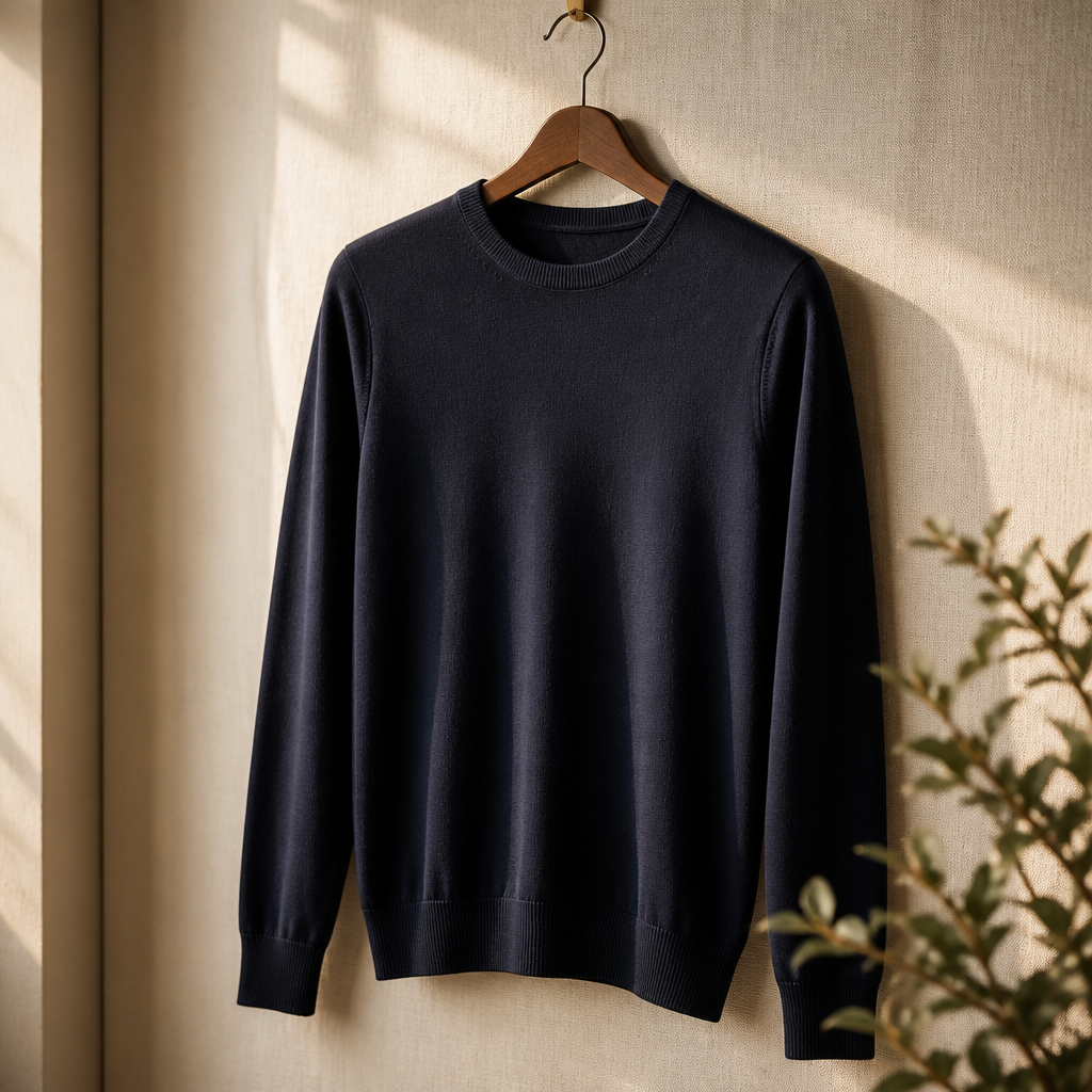 The Marylebone Fine Merino Crew — alt