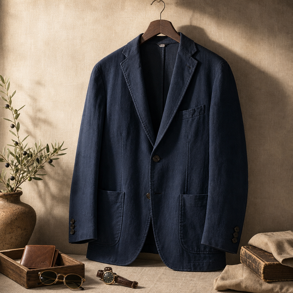 The Mayfair Travel Jacket — lifestyle