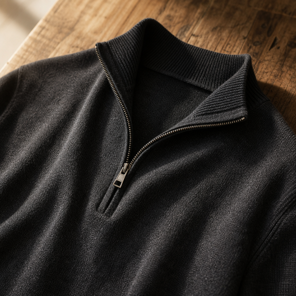 The Pall Mall Half Zip — detail